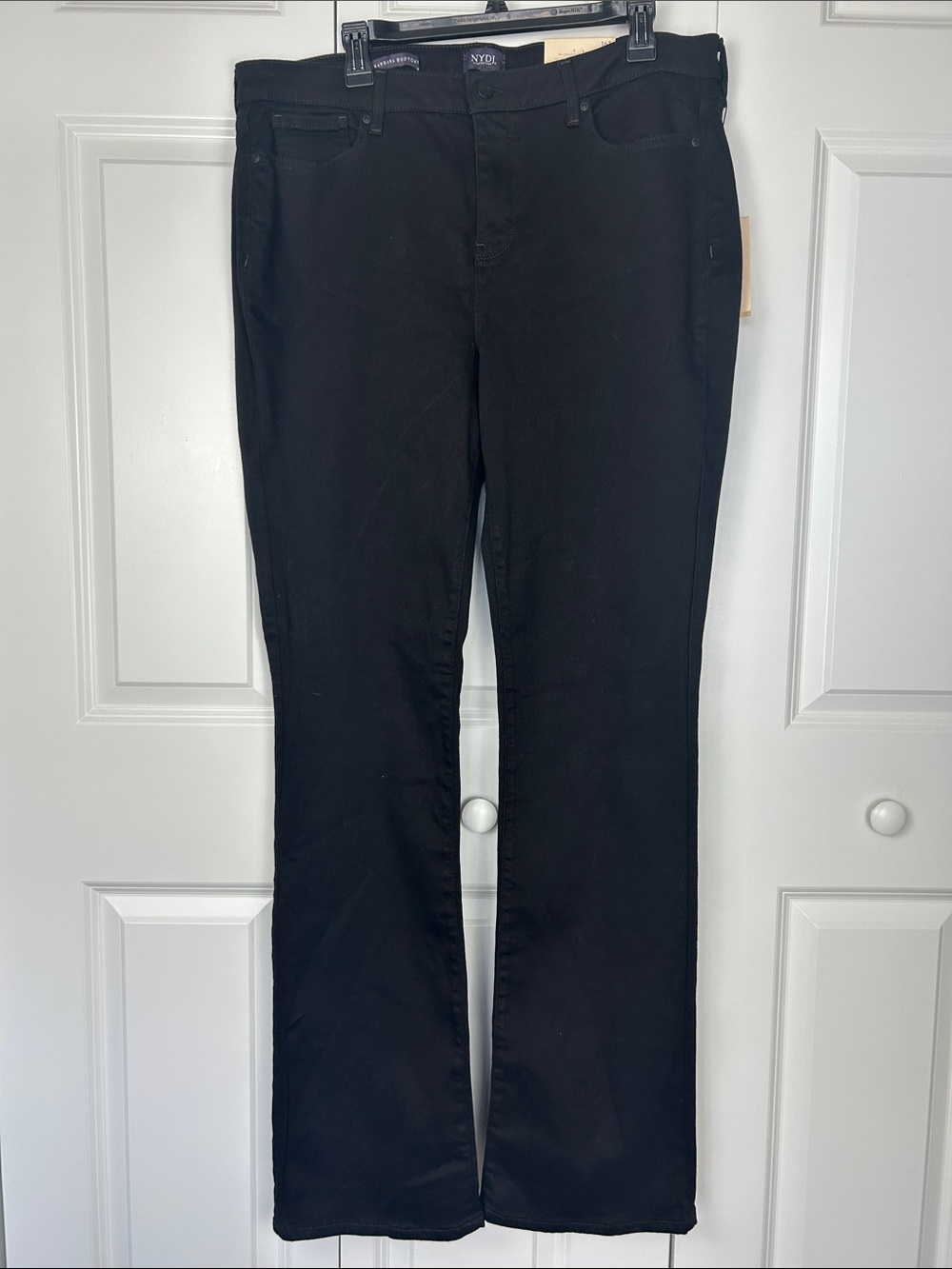 NYDJ Women's Black Boot-Cut Jeans Size 16Tall